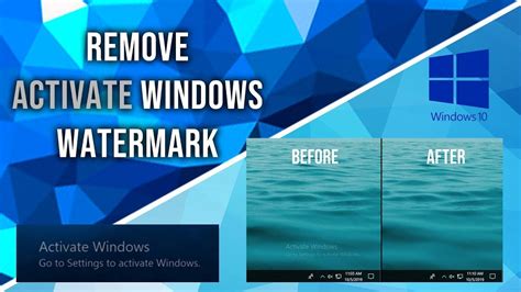 Remove activate windows watermark perminantly